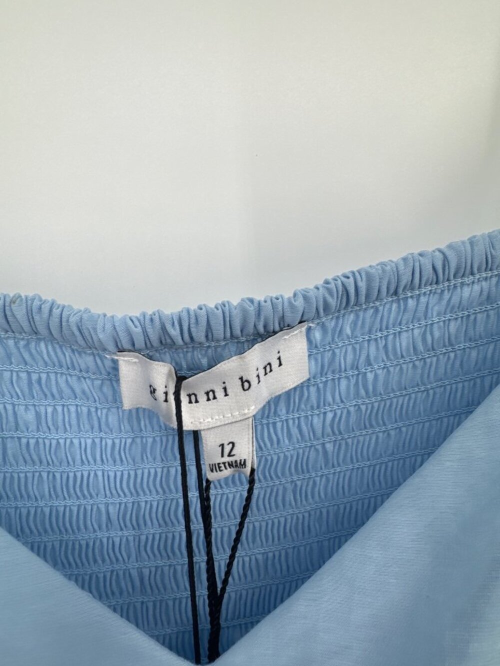Gianni Bini caelynn Bell Womens Light Blue Deirdre Dress Size 12 midi New $189 - Picture 4 of 8